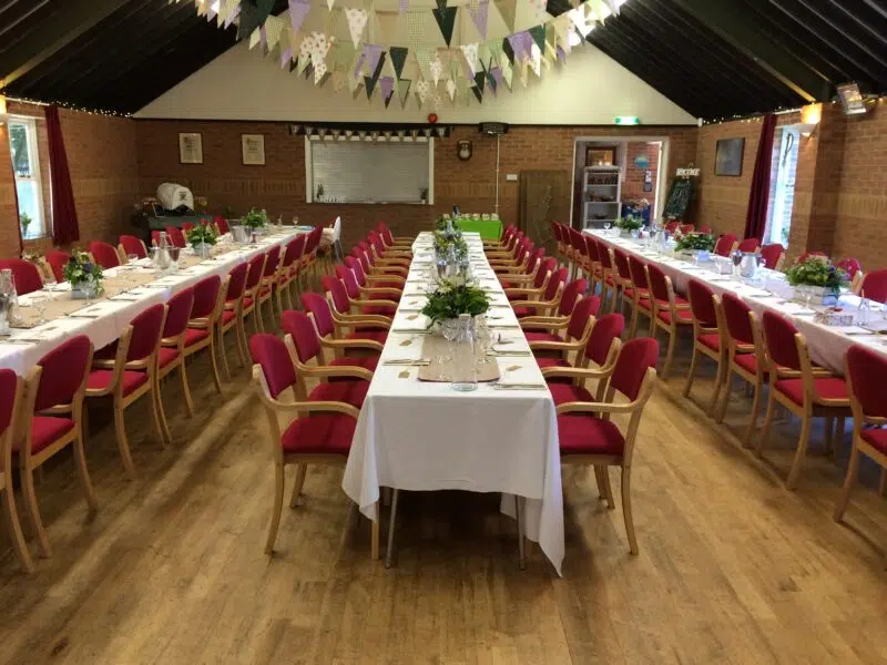 Hall long tables